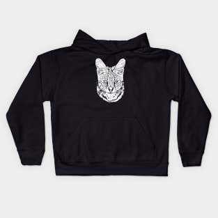 Serval portrait Kids Hoodie